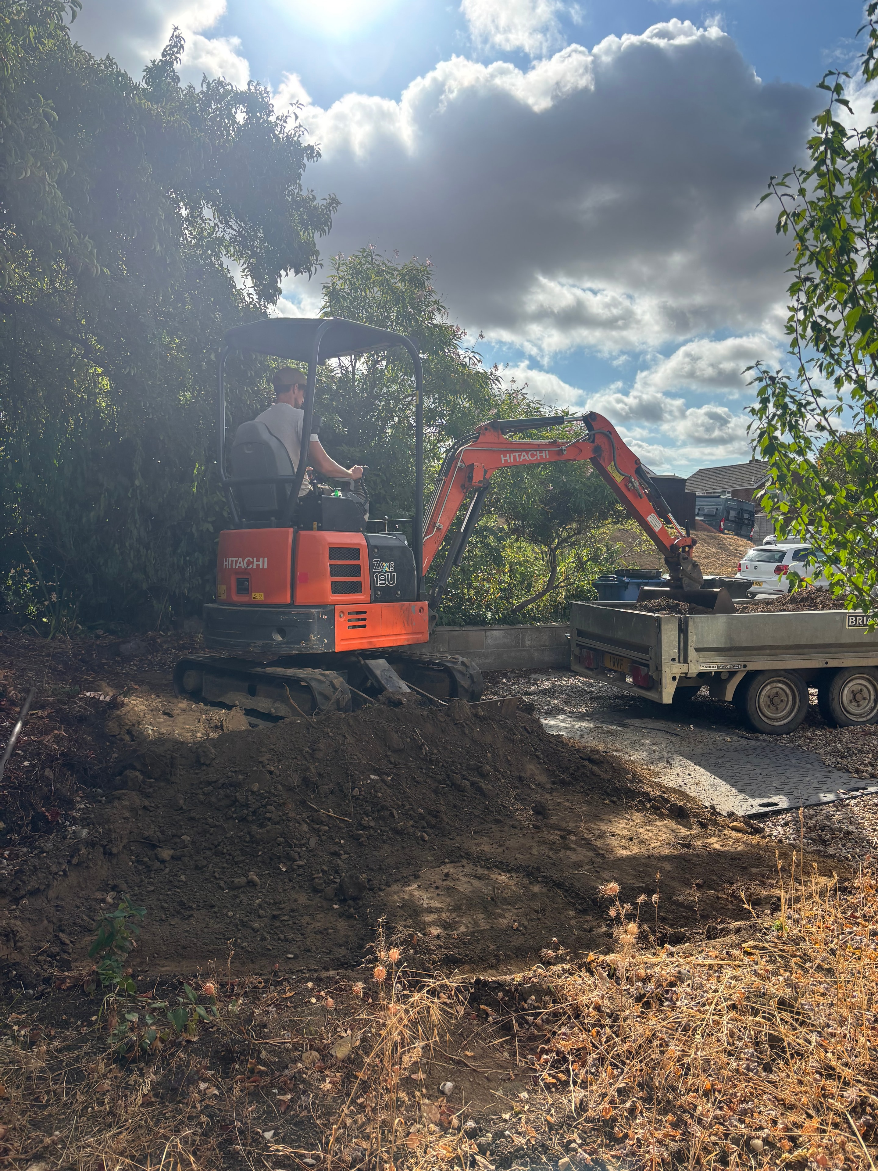 Garden boundary work